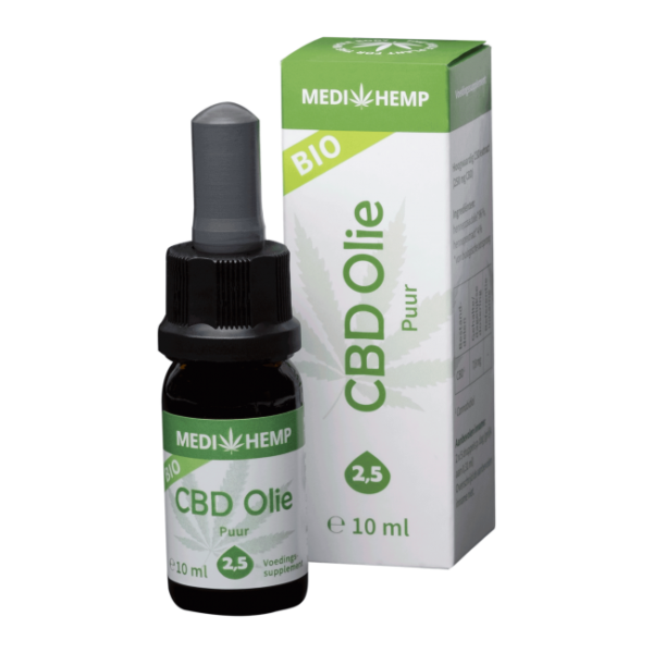Buy CBD Oil 2,5% - Medihemp PURE Organic 10 ml
