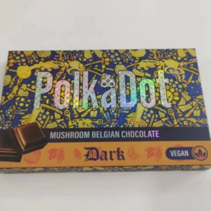 Buy PolkaDot Dark Mushroom Belgian Chocolate Bar Online